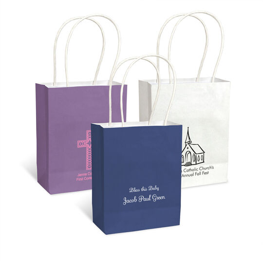 Design Your Own Christian Celebration Mini Twisted Handled Bags